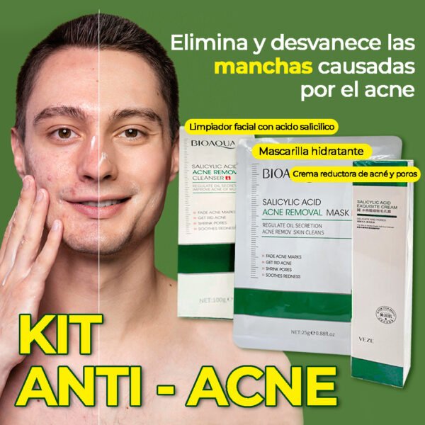 COMBO 1 ACIDO SALICILICO BIOAQUA 3 (MASCARILLA-CREMA IMPERFECCIONES-JABOM)
