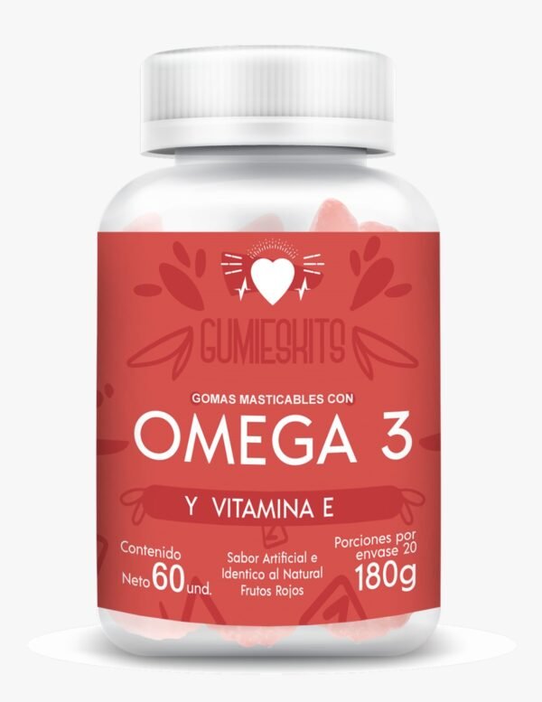 GOMITAS OMEGA 3 Y VITAMINA E x 60 UND