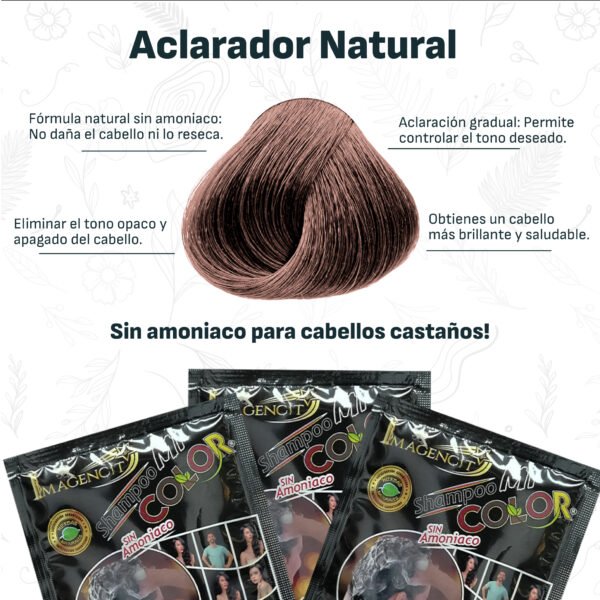 SHAMPOO NATURAL, CUBRE CANAS SIN AMONIACO